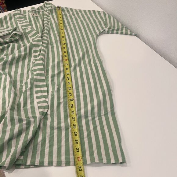 PACT Organic Staycation Short Robe In Hideaway Stripe Sz Xs/s Missing Waist Tie! - Picture 6 of 6